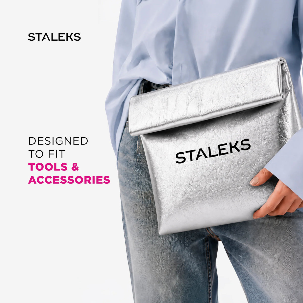 Staleks Cosmetic Bag Silver (size L)