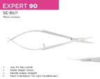 PNS Staleks Expert Micro Cuticle Scissor 90/1