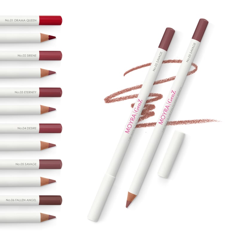 GenZ make-up GenZ Lipliner & Lip colouring pencil No.05 Savage