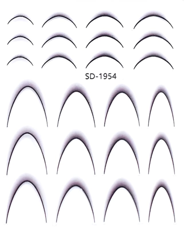 PNS Sticker Smile Line sd-1954 black