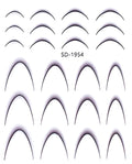 PNS Sticker Smile Line sd-1954 black