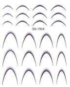PNS Sticker Smile Line sd-1954 black