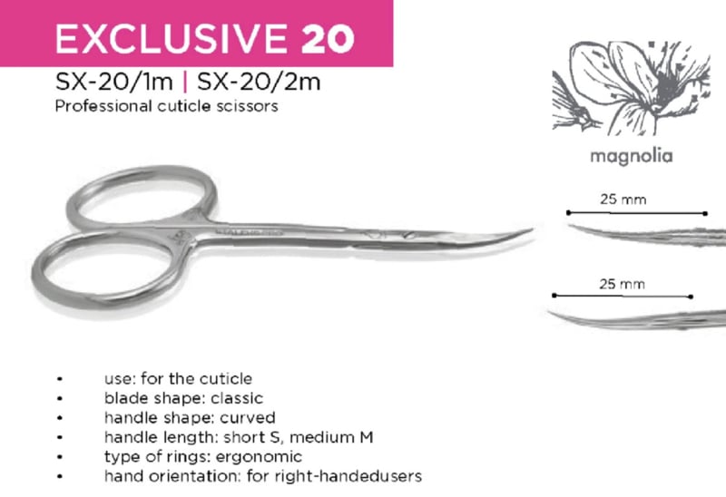 PNS Staleks Exclusive Cuticle Scissor 20/1M