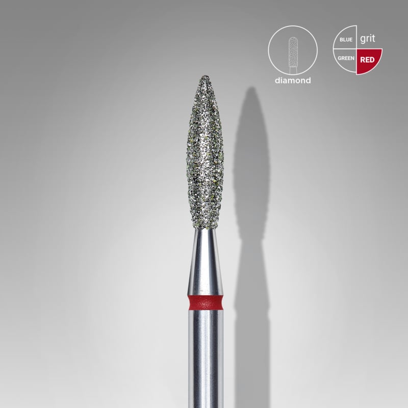 PNS Staleks Diamond Nail Bit "Flame" FA10R023/10
