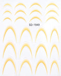 PNS Sticker Smile Line sd-1949 orange/yellow