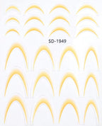 PNS Sticker Smile Line sd-1949 orange/yellow