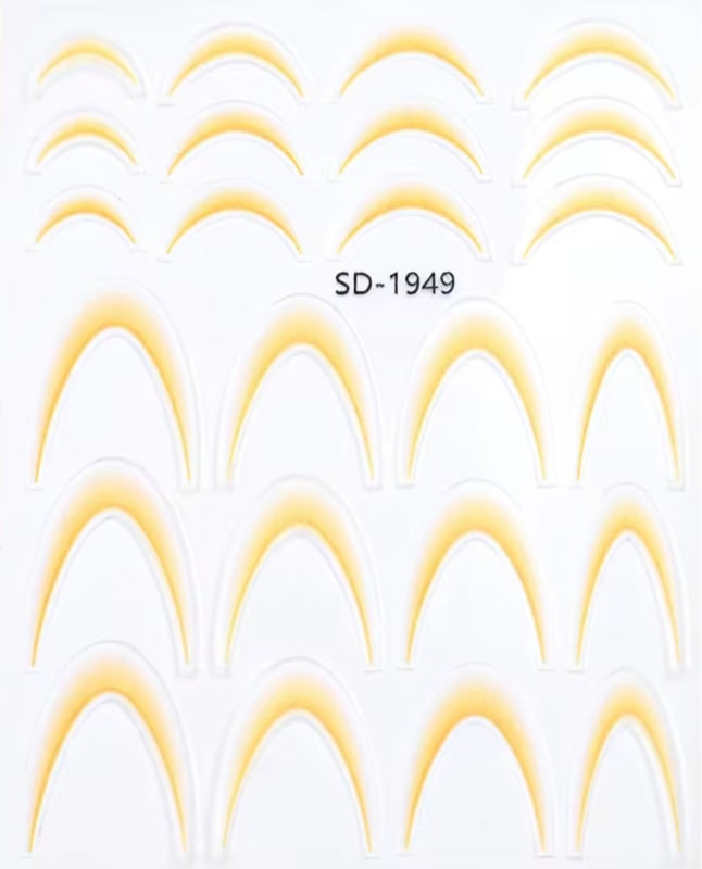 PNS Sticker Smile Line sd-1949 orange/yellow