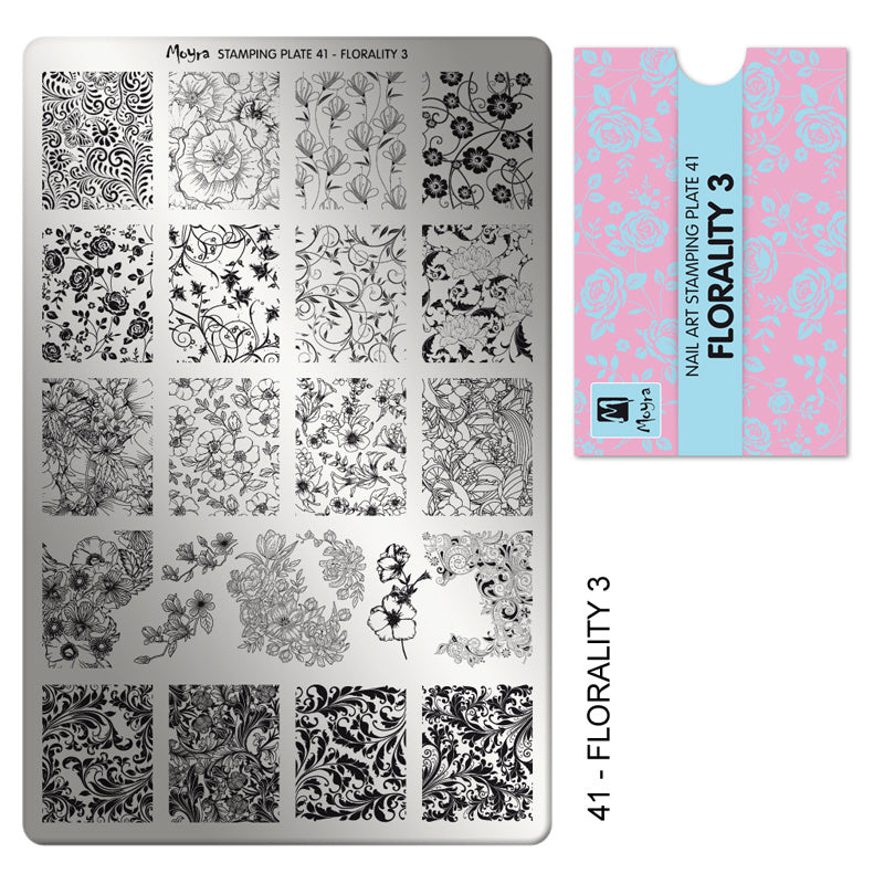 Moyra Stamping Plate 41 Florality 3