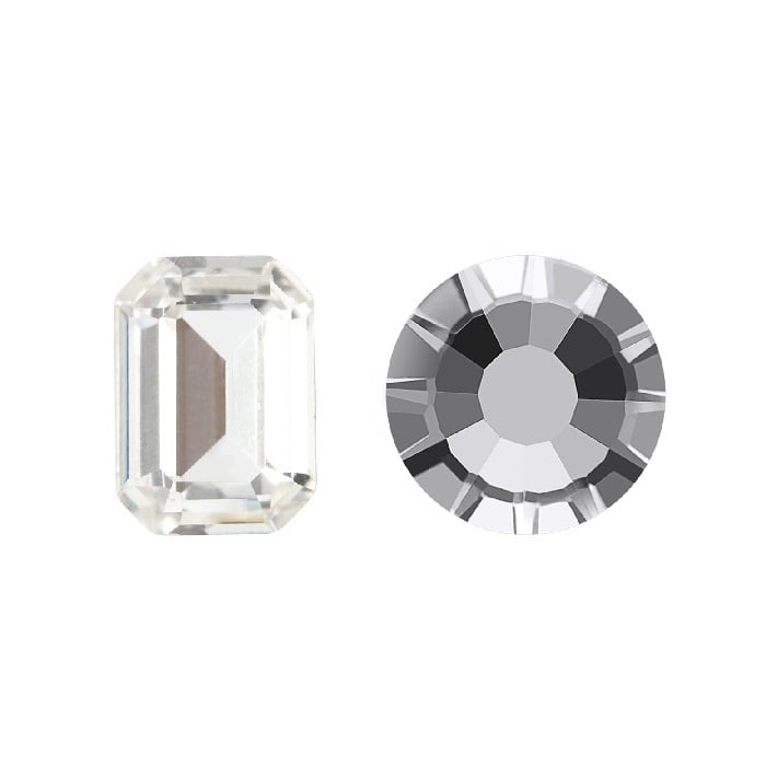 Aurora Kristals Aurora Step Cut Octagon A4610 Crystal 6x4mm