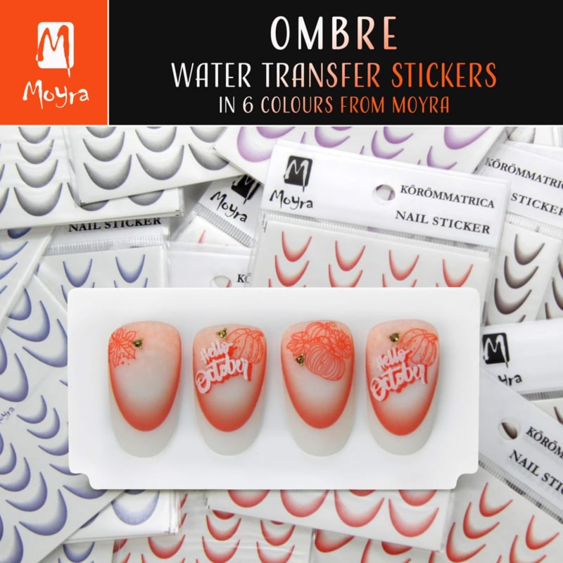 Moyra Water Decal Sticker No. 10 Ombre Blue