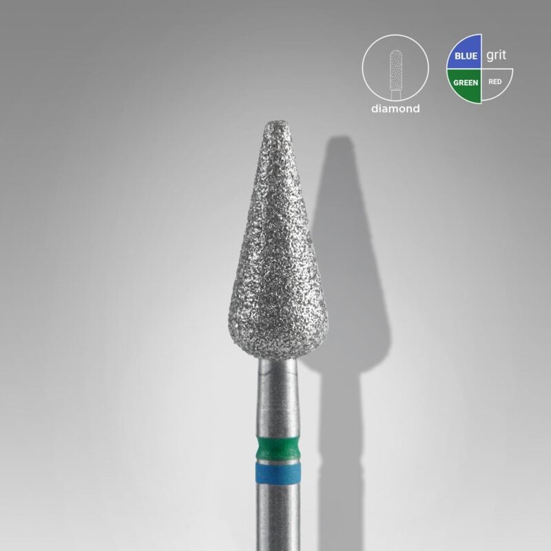PNS Staleks Diamond Nail Bit "Pointed Pear" FA100BG050/12