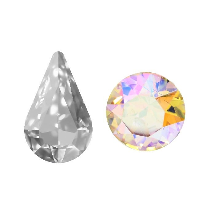 Aurora Kristals Aurora Pearshape A4300 Crystal Paradise Shine 8x5mm