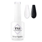 PNS No Wipe Topcoat: Silver Sparkle 15ml