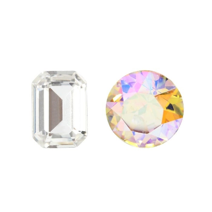 Aurora Kristals Aurora Step Cut Octagon A4610 Crystal Paradise Shine 6x4mm