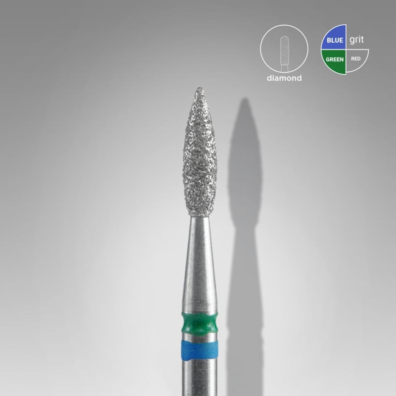 Staleks Diamond Nail Bit "Duo Pointed Flame" FA11BG021/8