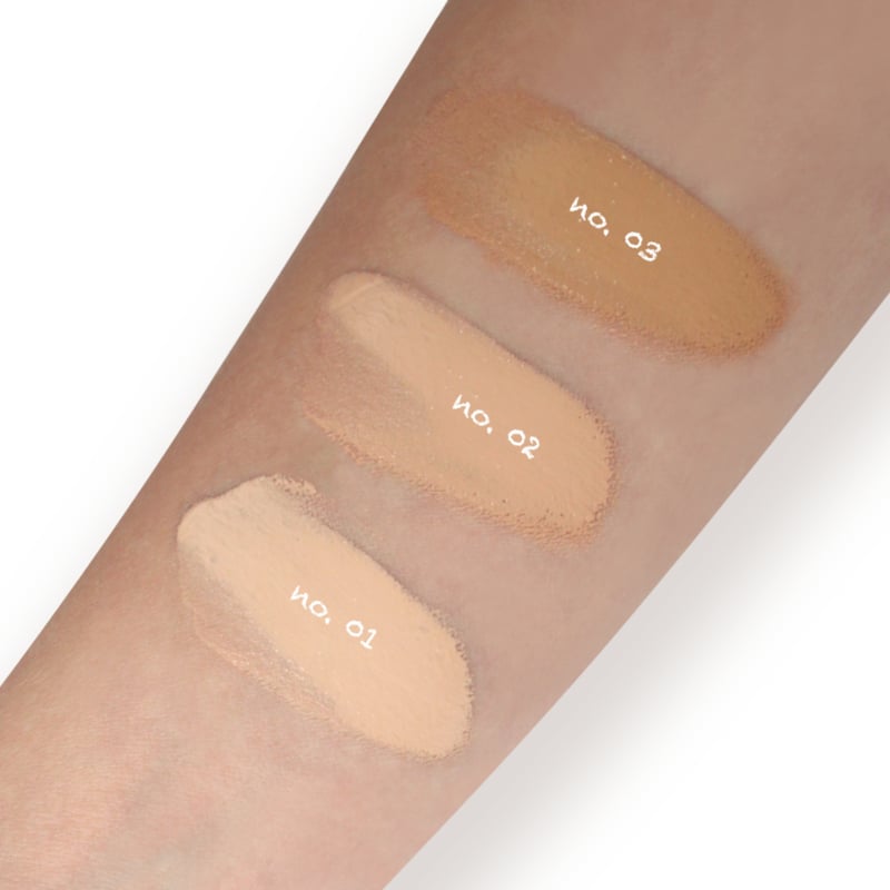 GenZ make-up GenZ Cover Story Skin-adapting nourishing Foundation No.02