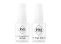 PNS CombiDeal Long & Strong Clear + No Wipe Topcoat 15ml
