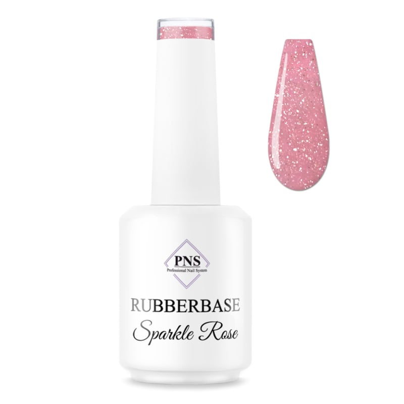 PNS RubberBase Sparkle Rose 15ml
