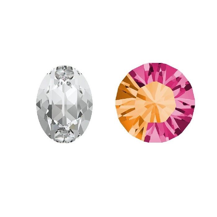 Aurora Kristals Aurora Oval A4120 Crystal Astral Pink 8x6mm