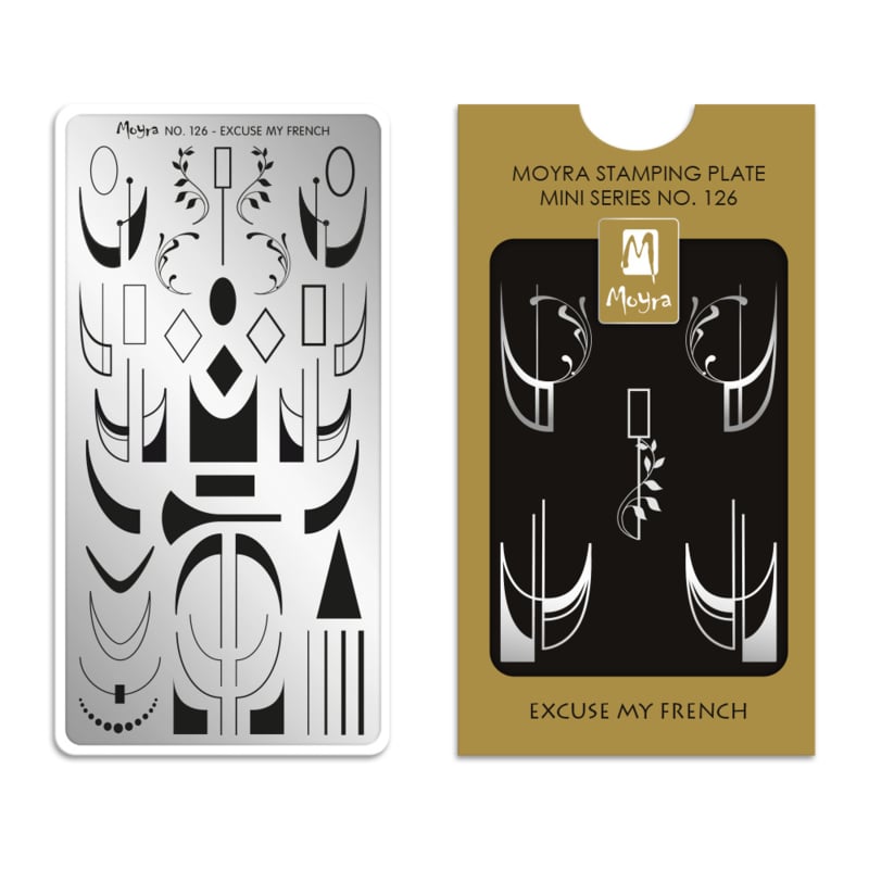 Moyra Mini Stamping Plate 126 Excuse My French