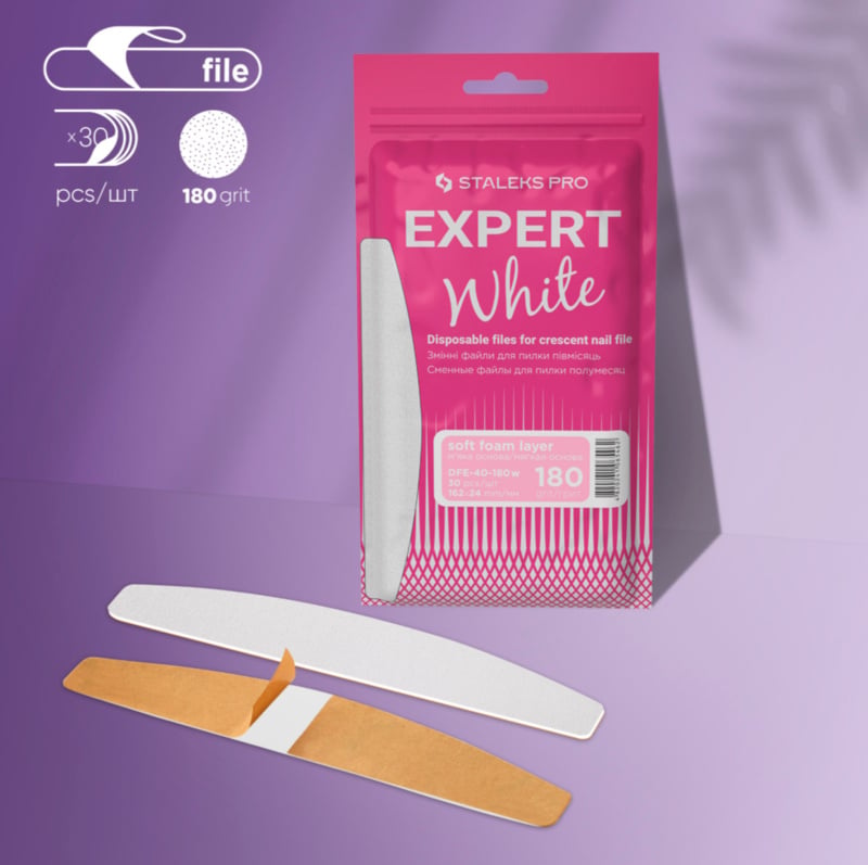 Staleks Expert Adhesive Files "Half-moon" DFE-40-180w