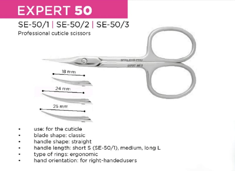 PNS Staleks Expert Cuticle Scissor 50/3