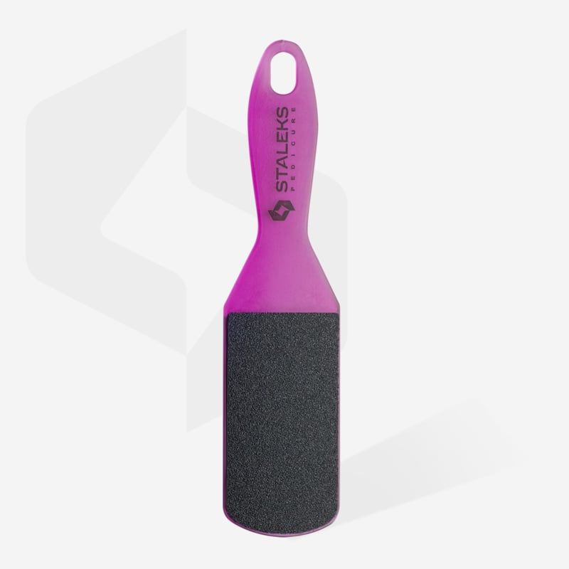Staleks Plastic Pedicure Foot File Expert 10 Type 1 60/80 Grit (AE 10/1) Purple