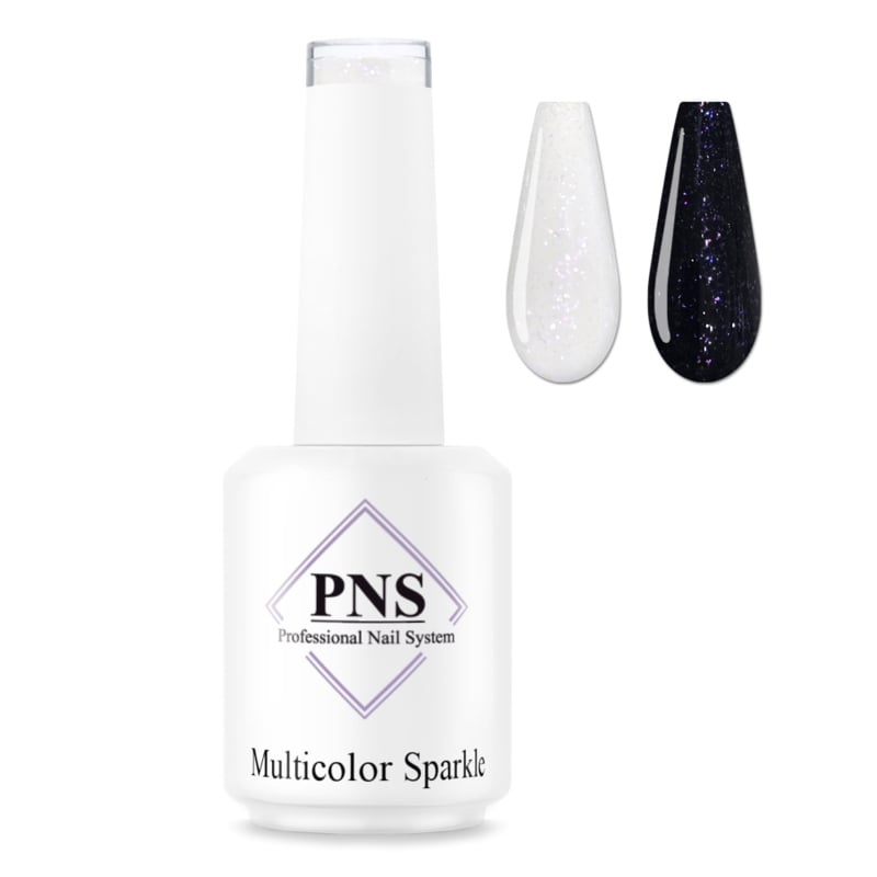 PNS No Wipe Topcoat: Multicolor Sparkle 15ml