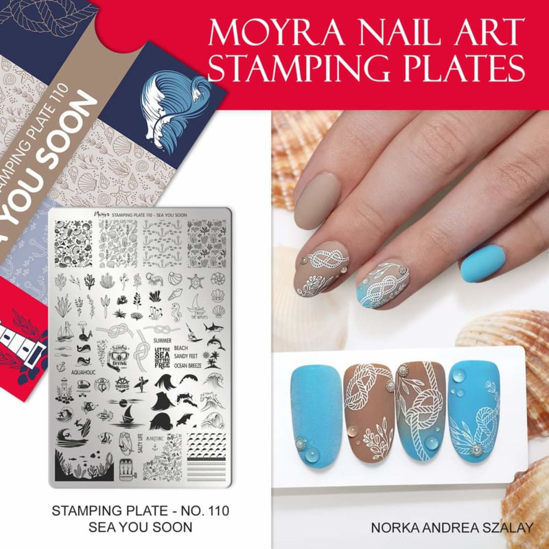 Moyra Stamping Plate 110 sea you soon