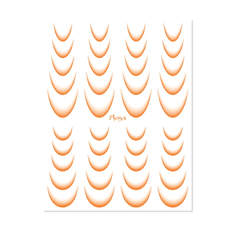 Moyra Water Transfer Sticker No. 14 Orange
