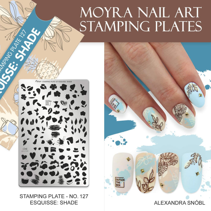 Moyra Stamping Plate 127 Esquisse: Shade