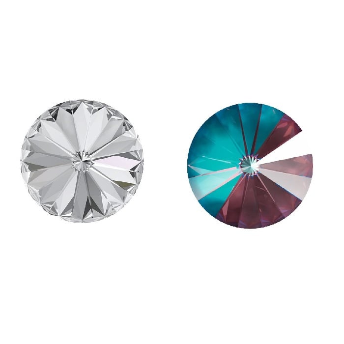 Aurora Kristals Aurora Rivoli A1122 Crystal Burgundy Delite 12mm