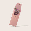 SALE Penselen Set in roze lederen etui