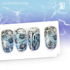 Moyra Stamping Plate 122 Stained Glass 2