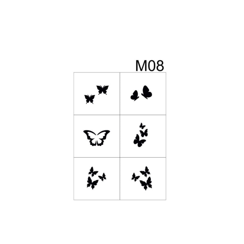 PNS Airbrush Stencil Templates M08