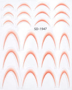 PNS Sticker Smile Line sd-1947 tangerine