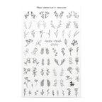 Moyra Stamping Plate 79 Green Leaves