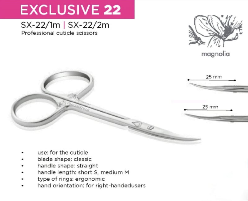 PNS Staleks Exclusive Cuticle Scissor 22/2M