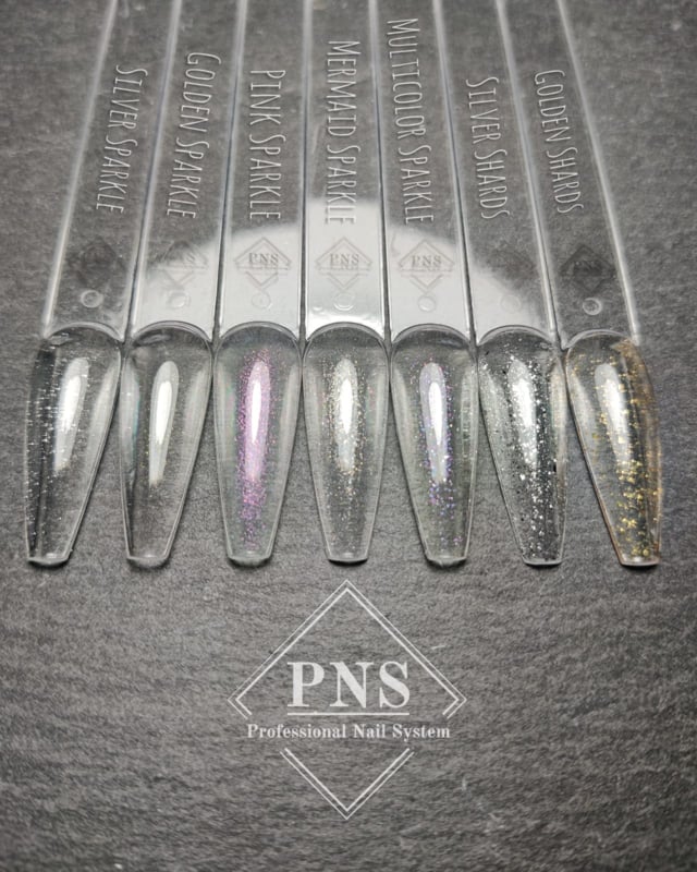 PNS No Wipe Topcoat: Golden Sparkle 15ml