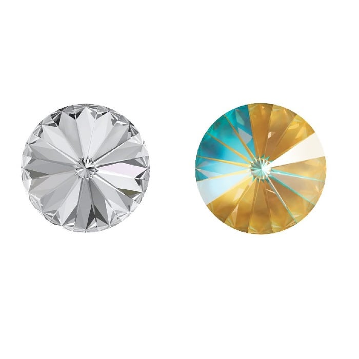 Aurora Kristals Aurora Rivoli A1122 Crystal Ochre Delite 12mm