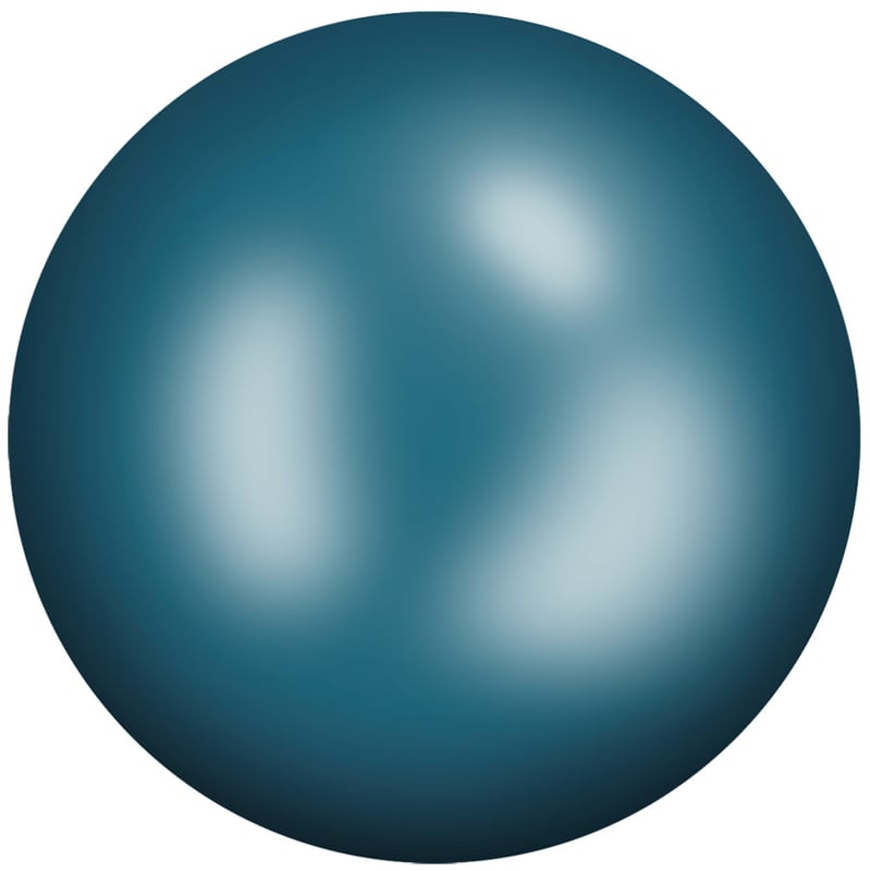 Aurora Kristals Aurora Ceramic Cabochon 8634 Blue Green ss16