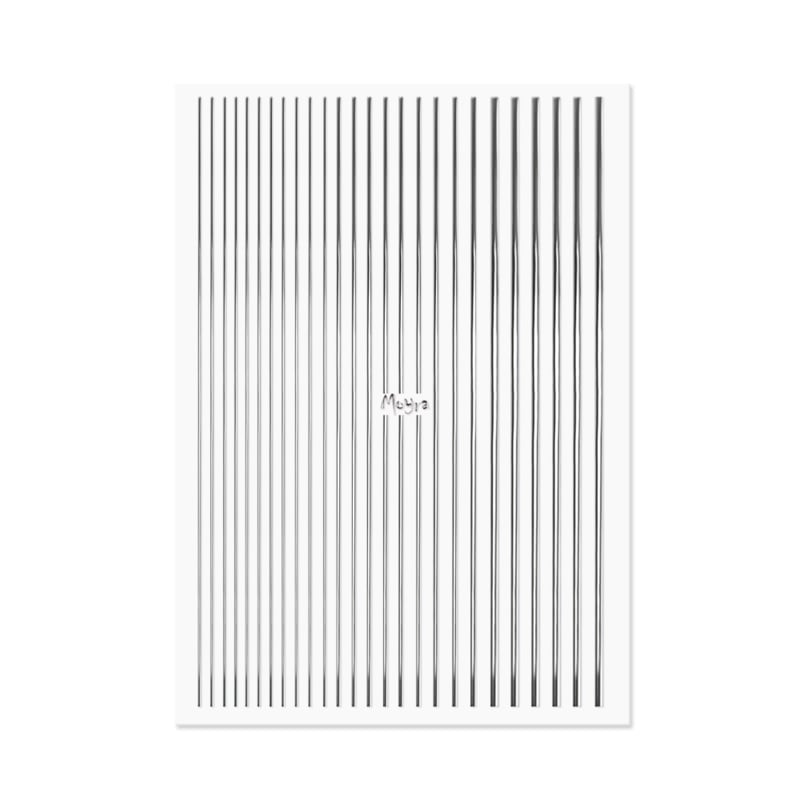 Moyra Nail Art Strips 02 Silver