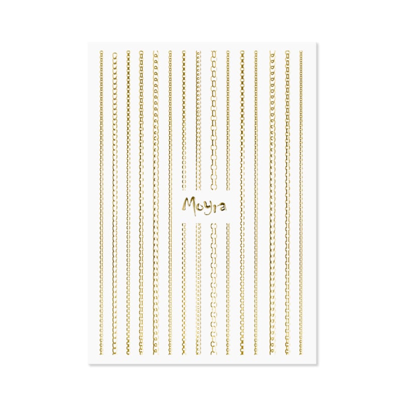 Moyra Nail Art Strips Chain No.01 Gold