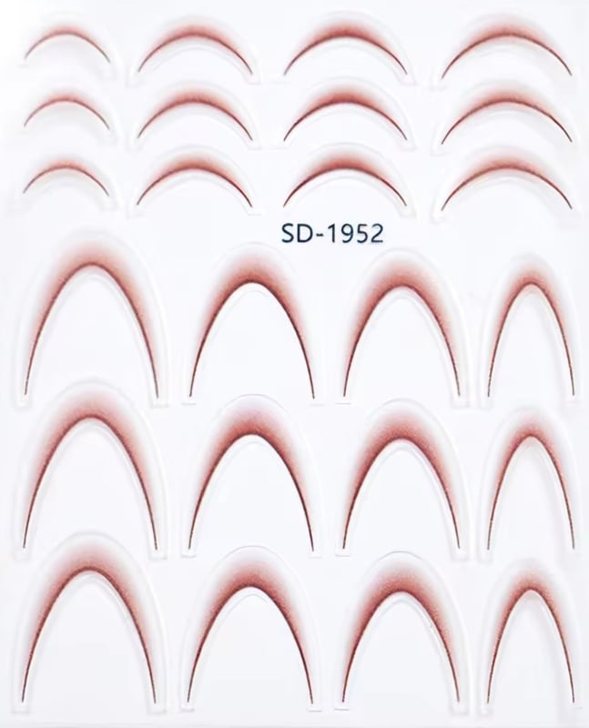 PNS Sticker Smile Line sd-1952 brown/red