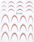 PNS Sticker Smile Line sd-1952 brown/red