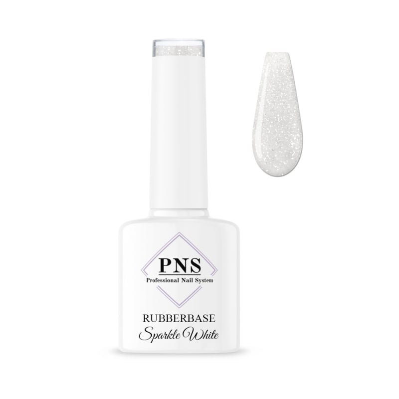 PNS RubberBase Sparkle White 7ml