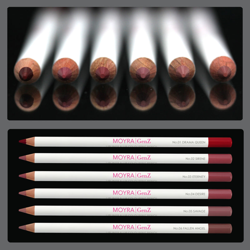 GenZ make-up GenZ Lipliner & Lip colouring pencil No.06 Fallen Angel