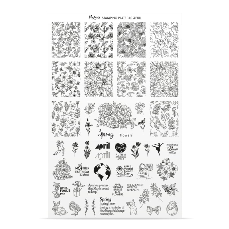 Moyra Stamping Plate 140 April