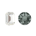 Aurora Kristals Aurora Step Cut Octagon A4610 Black Diamond 6x4mm