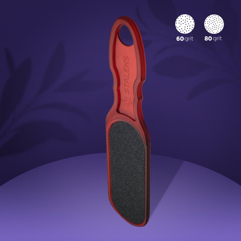 Staleks Plastic Foot File Classic 10 type 3 60/80grit (AC 10/3) Rood